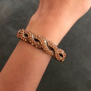 J Crew Orange Studded Hinge Bracelet